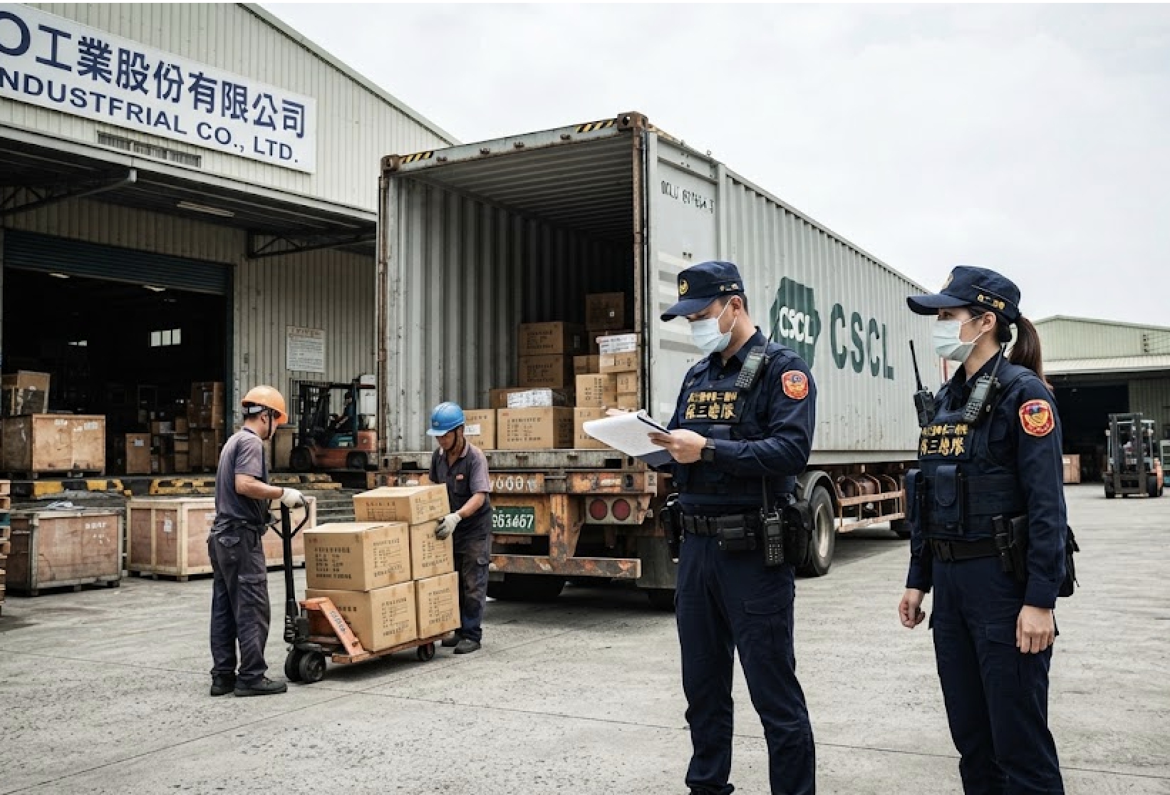 保三進口貨櫃落地檢查