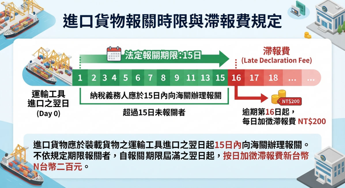 報關期限＆滯報費